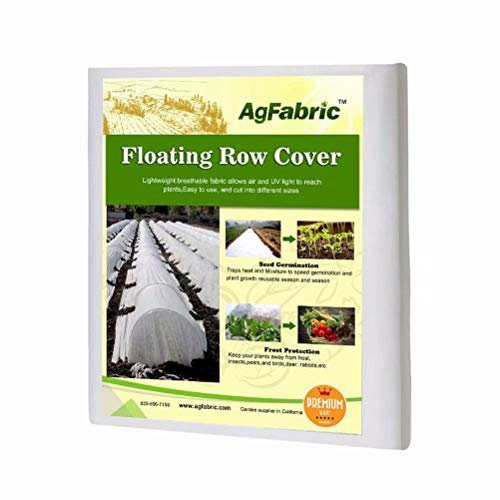 Agfabric Plant Covers Freeze Protection 10'x25' 1.2oz Floating Row Cover Garden Plant Cover Freeze Cloths for Plants Winter Frost Protection,White
