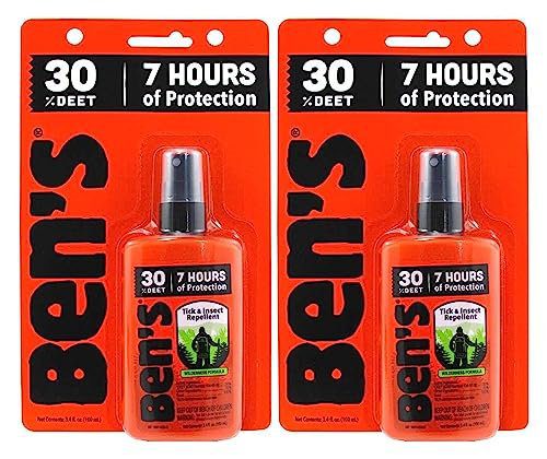 Ben's Tick & Insect Repellent 30% Deet, Orange, 3.4 Ounce (2 Pack)