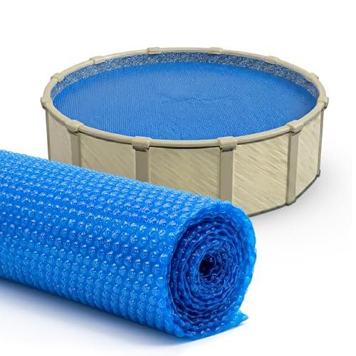 Sun2Solar Blue 12 ft Round Solar Cover | 8 Mil | Heat Retaining Blanket for Above Ground & Inground Swimming Pools | Sun's Energy Heats Pool | Bubble Heating Blankets | 800 Series