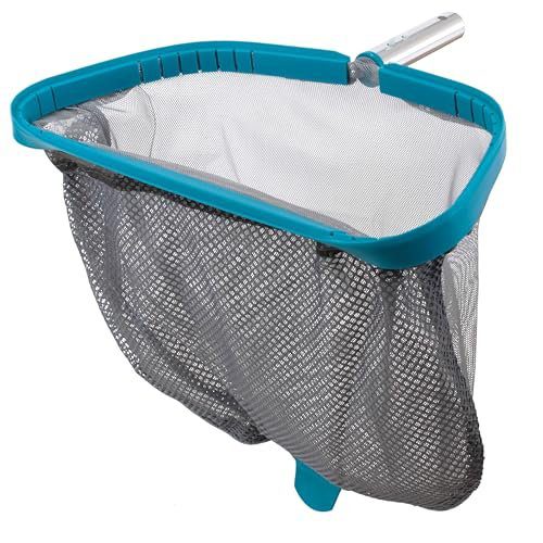 U.S. Pool Supply Pool Skimmer Net - Heavy Duty 18" Pool Net Skimmer Rake, Reinforced Metal Frame - Fine Mesh Netting Bag - Inground Swimming Pools Nets, Cleaning Leaves Leaf Debris Spa Hot Tub Pond