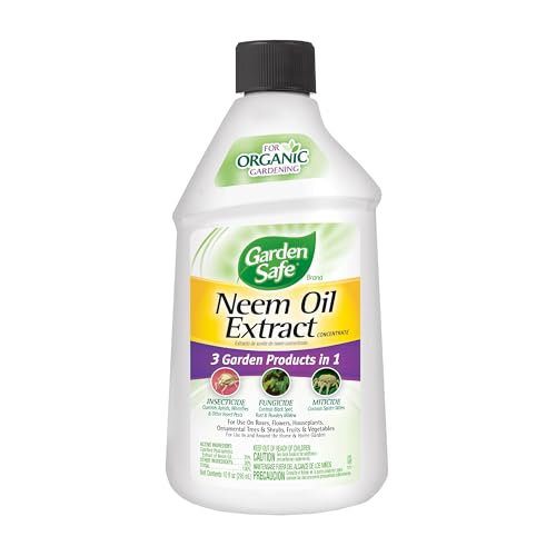 Garden Safe Neem Oil Extract Concentrate, For Organic Gardening, Fungicide, Insecticide, Miticide, Neem Oil For Plants, 10 fl Ounce