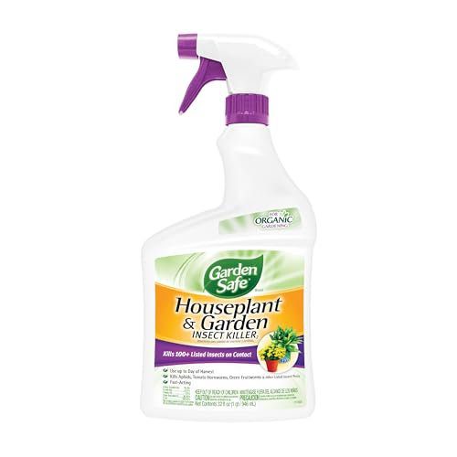 Garden Safe Brand Houseplant & Garden Insect Killer2, 32 Fluid Ounces, Kills 100+ Listed Insects on Contact, For Use in Homes, Home Gardens & Home Greenhouses Up to Day of Harvest