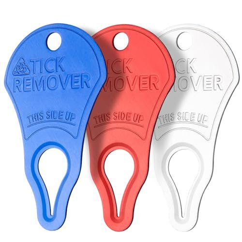 Dimsem 3 Pack Portable Tick Removal Tools, Tick Remover Tools for Dogs, Pets and Humans, Efficient, Safe and Reliable, Tick Key Essentials for Outdoor Activities