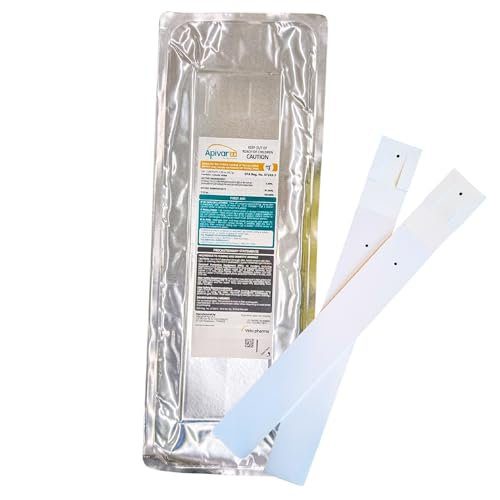 Apivar® 2.0 New Formula - Less Amitraz - Faster Varroa Mite Drop - Mite Treatment for Honey Bees, Strips Fit Langstroth, Dadant & More, No Withholding Period - (4 Packs)