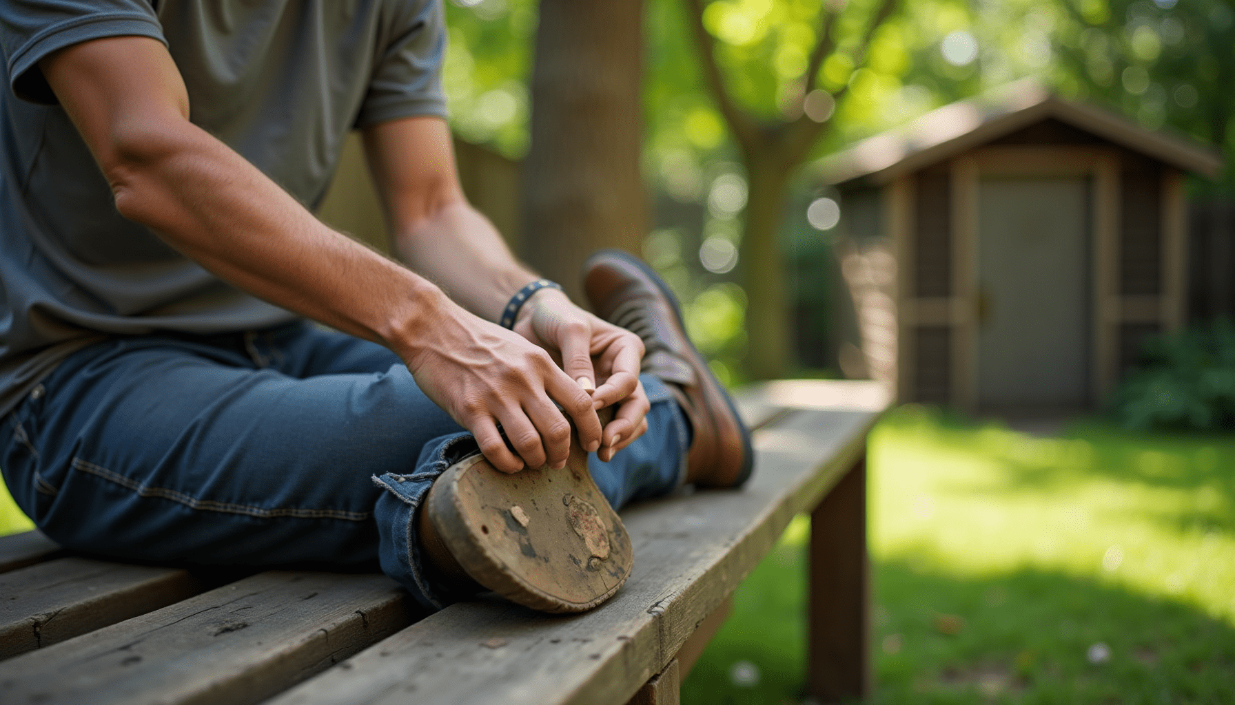 Person inspecting their leg for ticks after a hike, a practical step to prevent insect-borne diseases US travelers face.