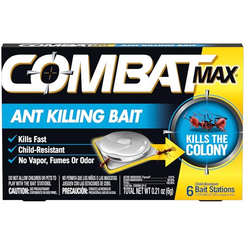 Child-resistant ant bait stations for under-sink and cabinet placement