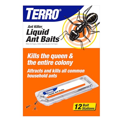 Enclosed liquid ant bait stations for kitchen and bathroom trails