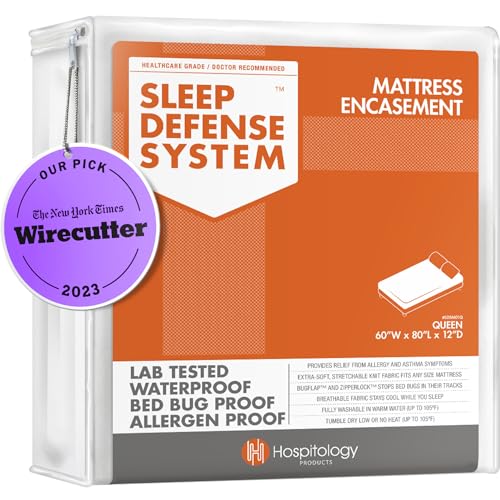 Zippered bed bug proof mattress encasement that stretches to fit varying depths