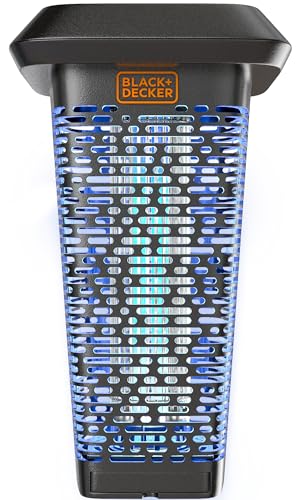 Hanging lantern-style bug zapper for indoor and outdoor flying pests