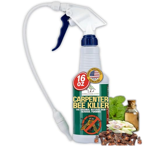 Ready-to-use carpenter bee spray with deep-reach nozzle for deck and shed wood