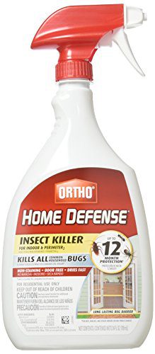 Ready-to-use perimeter insect killer spray applied at a home foundation entry point