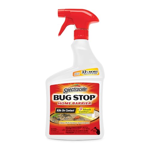 Ready-to-use indoor and outdoor insect control trigger bottle for cricket entry points
