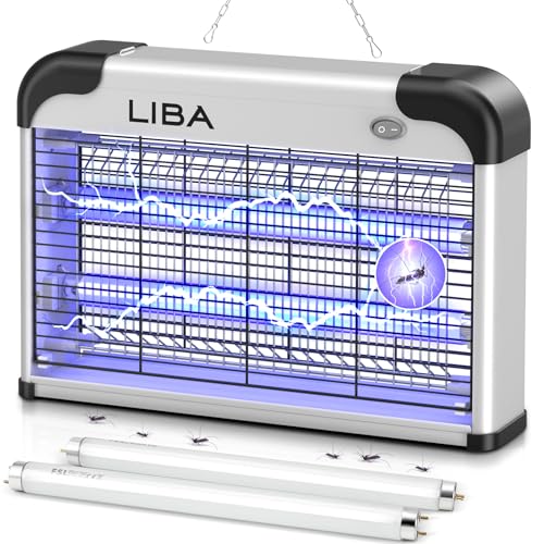 Indoor electric light bug zapper with washable collection tray for a garage