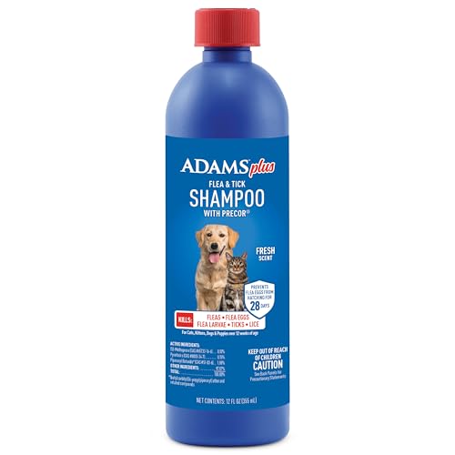 Flea and tick shampoo with Precor IGR lathered into a dog's coat in a bath