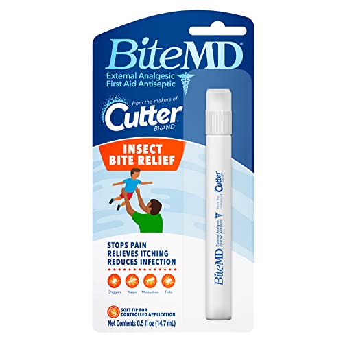 Mess-free analgesic and antiseptic insect bite relief stick for stings and bites