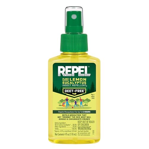 Plant-based oil of lemon eucalyptus mosquito repellent, DEET-free