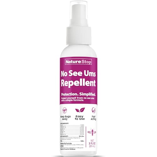 Pocket-size DEET-free no-see-um repellent spray for the beach and boat