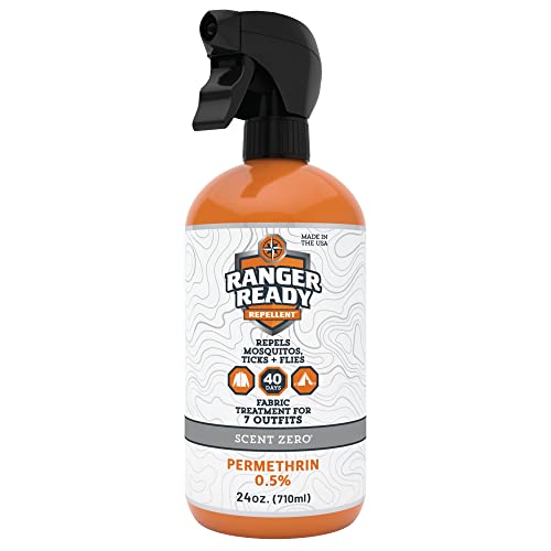 Scent-free permethrin trigger spray for tents, packs, and field clothes