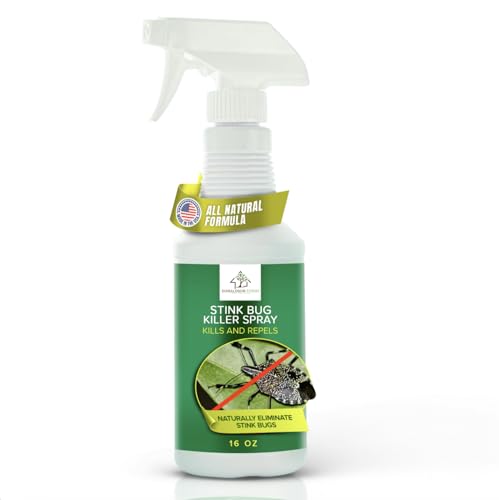 Unscented nature-based stink bug killer spray for spot-treating bugs indoors