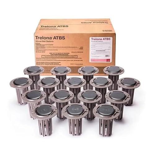 Annual in-ground termite baiting stations for long-term colony control around a house