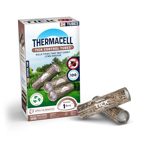 24-count box of tick control tubes for treating a larger backyard twice a year