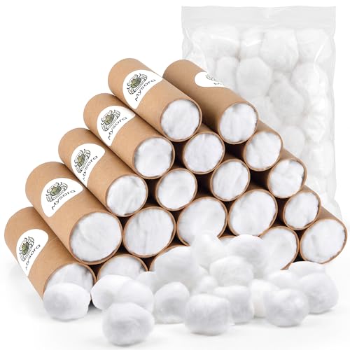 DIY tick tube kit with empty tubes and cotton balls for a custom-sized yard