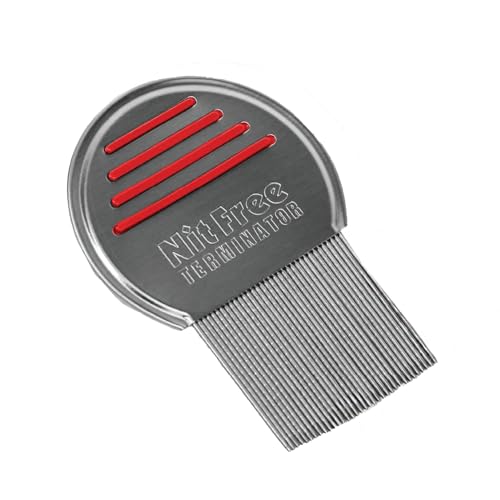 Stainless steel nit comb with long micro-grooved teeth